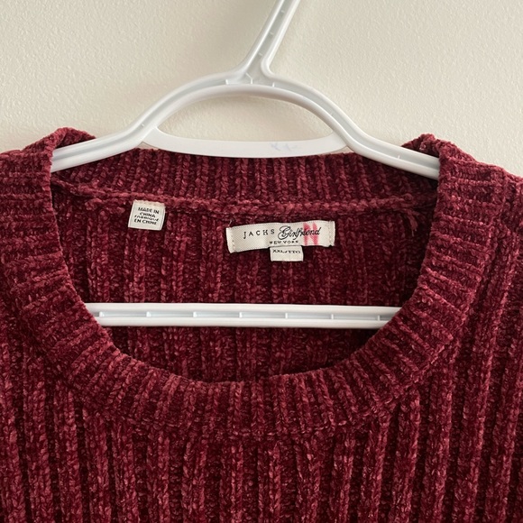 Jachs Girlfriend Cozy Berrytone Ribknit Sweater XXL - Picture 4 of 7